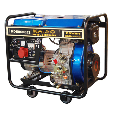 KDE8600E3 7,5kVA Generatory wysokoprężne z otwartą ramą, generator trójfazowy z silnikiem wysokoprężnym