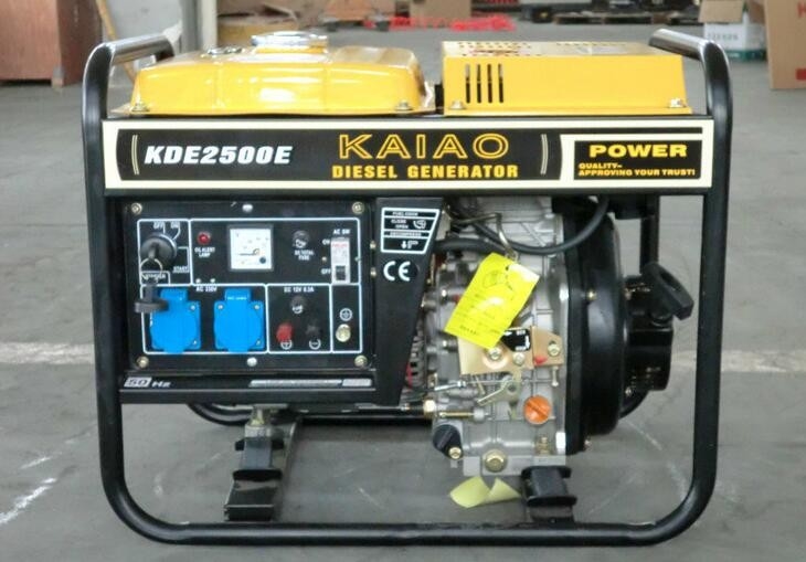 2KW Electric Start Generator przenośny, Generator Generatora Diesel Typ NO.KDE2500E