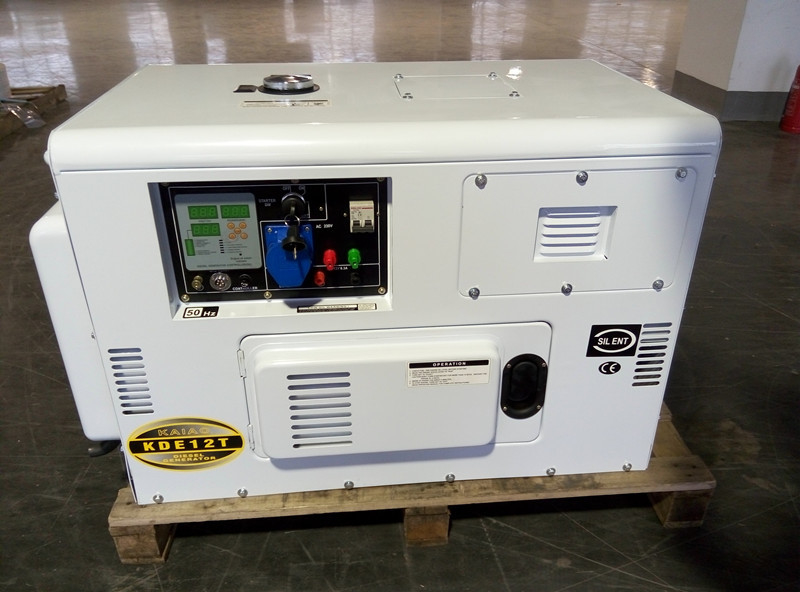 KDE12T 8KW przenośny miniaturowy generator wysokoprężny, generator silnika wysokoprężnego z elektrycznym uruchomieniem